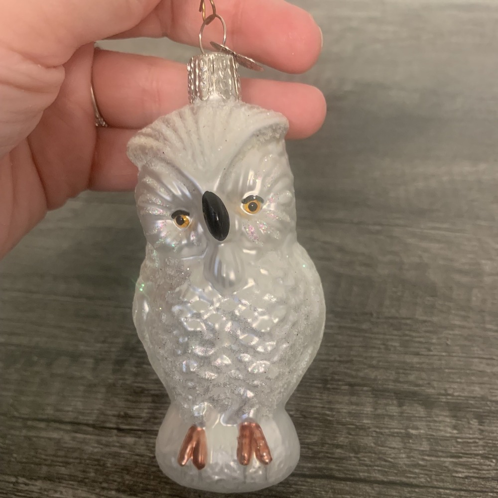 Old World Christmas Glass Blown Owl Christmas Ornament‎ Decorative Holiday